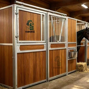 Panneaux modulaires portables <span class=keywords><strong>en</strong></span> bambou <span class=keywords><strong>pour</strong></span> boxes à <span class=keywords><strong>chevaux</strong></span>, écuries préfabriquées avec toit, équipement d'écurie extérieure <span class=keywords><strong>pour</strong></span> ferme - Product Image 1
