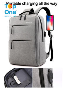 Top One Vente en gros 15.6 pouces College & Business Sac à dos pour ordinateur portable Tissu multifonctionnel bon marché avec fermeture éclair Fabriqué en Chine - Product Image 2