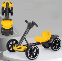 Go-Kart Eléctrico para Niños sin Instalación, Vehículo de Cuatro Ruedas Plegable, Puede Transportar Personas, Coche de Juguete Portátil para Niños
