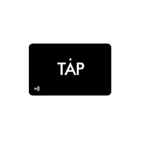 Carte de membre VIP personnalisée en PVC, RFID NFC, avec puce TAG213 13,56 MHz, finition noire mate, carte de visite NFC avec code QR