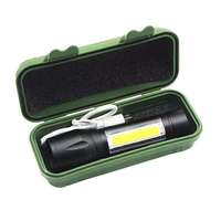 Lampe torche LED rechargeable haute puissance en alliage d'aluminium, mini lampe torche zoom, indice de protection IP54, lampe torche tactique portable pour
