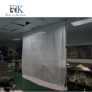 Easy install Pipe Kit and Drape Aluminum <b>Standing</b> Curtain System Wedding <b>Backdrop</b> Trade Show Photo Booth - Product Image 4