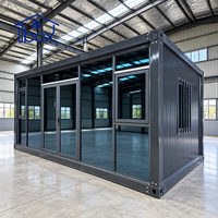 Maison conteneur modulaire détachable de 20 pieds, maison préfabriquée mobile, bureau, salle de réunion, magasin de détail