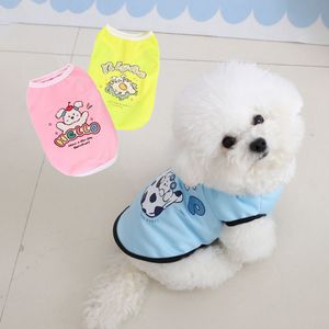 Gilet pour animaux de compagnie, en Polyester respirant, vêtements pour chiens et chats, motif de dessin animé, vêtements de printemps et d'été pour petits animaux de compagnie - Product Image 3