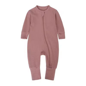 <span class=keywords><strong>Pyjama</strong></span> d'hiver chaud et doux pour bébé, en viscose de bambou noir, avec fermeture éclair, pour fille et garçon - Product Image 4
