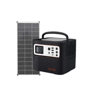 Tig Fox Best Outdoor Power Supply 500W Lithium Ion Energy System Charging Rechargeable Solar Generator Portable Power Station