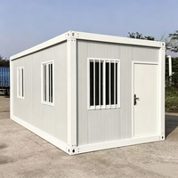 Maison conteneur modulaire en acier, économique, à assemblage rapide, personnalisable et démontable pour bureau de chantier