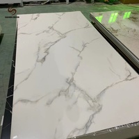 Revêtement anti-salissure UV en PVC pour murs en marbre, facile d'entretien