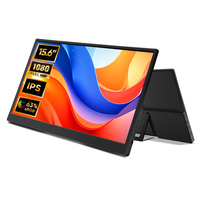 15.6 Inch IPS 1080P FHD Full HD Gaming USB-C Portable Monitor Screen Extender for Laptop Mobile Portable Monitor