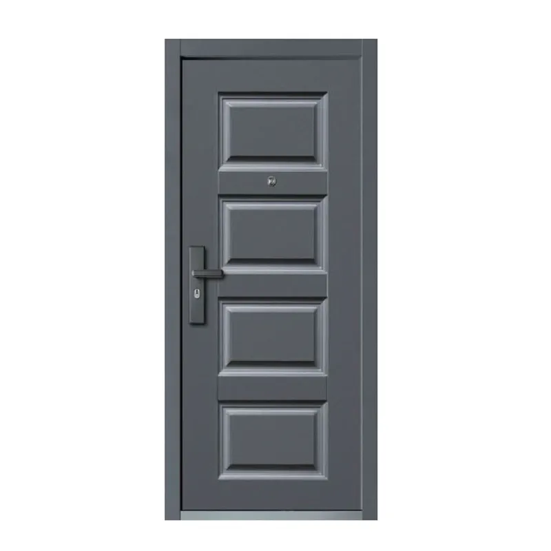 Cold Rolled Metal MAIN Security Steel Doors Modern Design Exterior Metal Entry Door For House Hotels