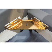 Connecteur triangulaire fixe en métal robuste antirouille de 3 mm d'épaisseur, support de fixation de lit, équerre d'angle