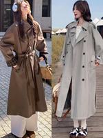 Manteau long décontracté en coton épais pour femme, style rétro japonais et coréen, simple boutonnage, collection hiver 2025 – Prix de gros