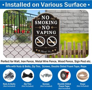 Non <span class=keywords><strong>fumare</strong></span> segni <span class=keywords><strong>di</strong></span> svapo sono adatti per la sigaretta elettronica in alluminio a prova <span class=keywords><strong>di</strong></span> ruggine commerciale sono segno robusto - Product Image 5