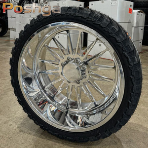 Rines de Aleación Forjados con Acabado Cromado Pulido, Tipo Deep Dish, 20x10 20x12 22x14 24x10 26x12, <span class=keywords><strong>para</strong></span> Camionetas Ford F150 F250 F350 Silverado - Product Image 3