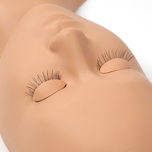 3D Silicone Eyelash Practice <b>Head</b> Model Makeup <b>Training</b> Mannequin for Beginners Lash Extension - Product Image 6