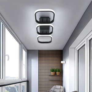 Moderna lampada da soffitto in acrilico quadrato parallelo <span class=keywords><strong>3</strong></span> per lo studio camera da letto illuminazione decorativa luce del corridoio - Product Image 1
