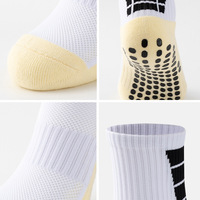 Chaussettes de sport antidérapantes personnalisées pour jeunes et enfants, idéales pour le football en automne, avec design personnalisé, grip, séchage rapide et respirantes