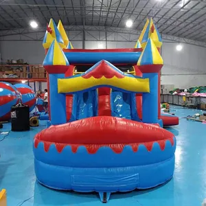 Commercial Grade Bouncy Castle Inflatable Bouncy House 100% Pvc With Blower