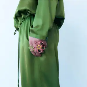 2023 패션 여름 새로운 디자인 ZA 다채로운 라인 석 크리스탈 꽃 조절 반지 귀걸이 목걸이 웨딩 파인 쥬얼리 세트