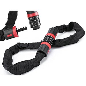 Catena di lucchetto a combinazione a 4 cifre da 100cm per motocicli, scooter, biciclette e scooter-auto e moto/mondo motociclistico - Product Image 1