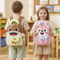 Nouveau Sac à Dos Transfrontalier pour Enfants, Mignon Dessin Animé, Maternelle, 3-6 Ans, Garçons Filles, Léger, en Nylon et Polyester Respirant