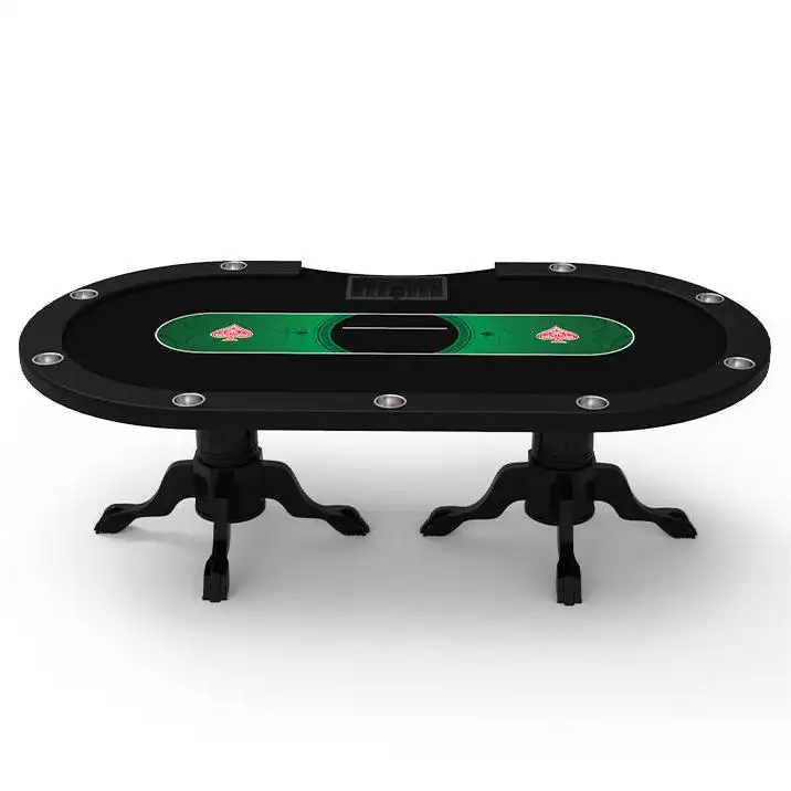 YH tavolo da Poker da gioco Deluxe da 102 pollici tavoli da Poker professionali in legno massello tavolo da Poker Texas Hold'em economico personalizzato per 9 persone