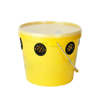 Piège à mouches réutilisable pour extérieur, seau attrape-mouches jaune, piège à mouches suspendu pour jardin, patio, ferme, lutte antiparasitaire