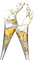 Logo personnalisé mariage cristal lueur Champagne verres à vin taille Champagne flûtes verre pour Ubique Usquaebach TVA 69