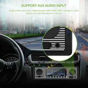 Classical 1 Din USB Car Tape Player Bluetooth Handsfree Car Radio Stereo Audio MP3 Player SD AUX Input Autoradio