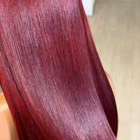 Cabello Virgen 1B/99j, Cabello Humano Vietnamita 100% Lujoso y Largo, Liso Natural, Cutícula Alineada, HD para Peluca con Cierre de Encaje Frontal, Sin Pegamento