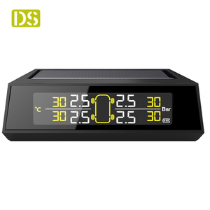 Car Obd <strong>TPMS</strong> Tyre Solar Power Digital LCD Display Auto Security Alarm External Tire Pressure Monitoring System - Product Image 4