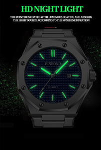 Orologio da Uomo al Quarzo con Logo Personalizzato di Alta Qualità, Design Sportivo di Lusso, Impermeabile e Luminoso, con Etichetta Privata - Product Image 3