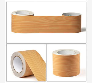 Color madera PVC impermeable a prueba de humedad pegatina de pared decoración de fondo pegatina para puerta de armario sala de estar - Product Image 4