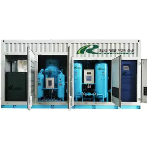 High Power Small Scale Mobile Liquid Nitrogen Generator Nice Looking Gas Generation Equipment