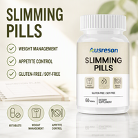 Ausreson OEM – Meilleures Comprimés Minceur Naturels à Base de Plantes, Complément Alimentaire pour Adultes, Brûleur de Graisse Rapide, Pilules Amincissantes pour la Gestion du Poids