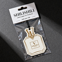 Désodorisant de voiture en papier personnalisé Accessoires de voiture suspendus Désodorisant Aromathérapie Diffuseur de voiture Bouteille de parfum Parfum Parfum