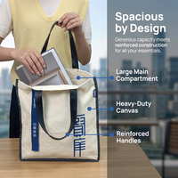 Sac en toile avec poignée en cuir noir, écologique, réutilisable, vente en gros, directement de l'usine, sac fourre-tout en toile personnalisé