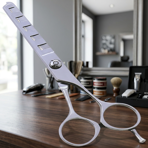 ASAP Ciseaux professionnels en acier inoxydable à 5 dents pour la retouche des cheveux, ciseaux de barbier pour la texturisation, ciseaux de coiffure - Product Image 2