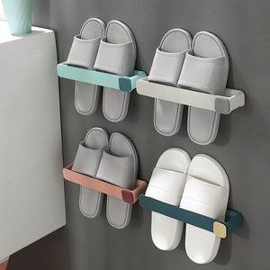 Pantofole multifunzionali in plastica ganci di nuovo tipo a parete da bagno portasciugamani ripiano di stoccaggio per soggiorno adatto - Product Image 2