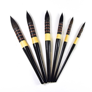 2024 nuova fabbrica all'ingrosso spazzola per <span class=keywords><strong>pittura</strong></span> acrilica dei capelli scoiattolo manico in legno <span class=keywords><strong>olio</strong></span> acquerello pennello rotondo - Product Image 3