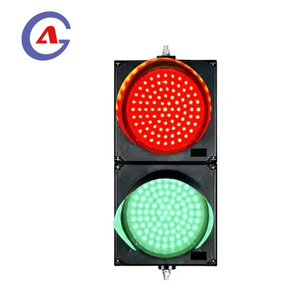 ไฟจราจรขนาดเล็กอัจฉริยะ 8 นิ้ว DC 12V พร้อมตัวเรือนพีซีสำหรับการศึกษา ไฟสีแดงสีเขียวสำหรับแท่นวางสินค้า ขนาด 200 มม. ไฟ LED สำหรับพื้นที่ขนาดเล็ก - Product Image 1