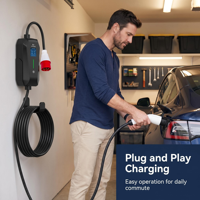 Station de recharge portable pour véhicules électriques triphasée 22 kW/32 A