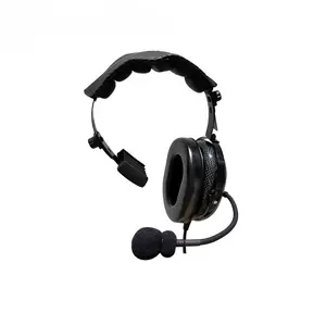 Único Muff One Ear Headset Fibra De Carbono Auricular Cancelamento De Ruído