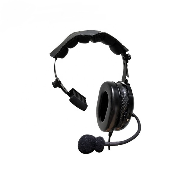 Single Sided Superlight Noise Cancelling Headset Earphone with Boom Microphone