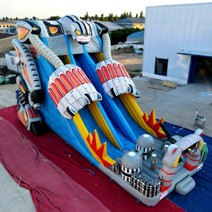 Structure gonflable commerciale en PVC de haute qualité avec toboggan, capacité de 100 à 500 kg pour 5 à 10 passagers, marque Karry, modèle KAC-001 - Product Image 1