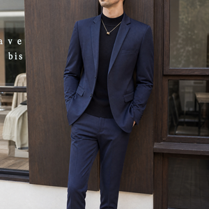 Completo da Uomo di Alta Qualità, Elegante per Cerimonie e Matrimoni, Vestibilità Slim, 3 Pezzi: Blazer Monopetto, Pantaloni e Gilet, Professionale - Product Image 1