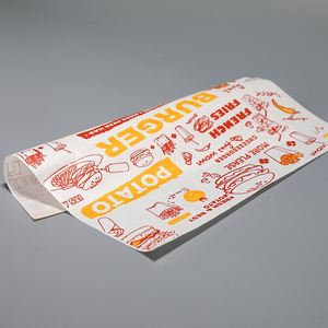 ถุงกระดาษพิมพ์ลายกันน้ำแบบกำหนดเองสำหรับบรรจุอาหารและแซนวิช พร้อมโลโก้เคลือบแว็กซ์ - Product Image 1