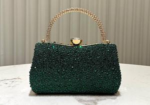 Bolso <span class=keywords><strong>de</strong></span> <span class=keywords><strong>Noche</strong></span> Elegante con Cristales y Diamantes Brillantes, Precioso Bolso <span class=keywords><strong>de</strong></span> Mano para Mujer, Ideal para Cenas o Bodas - Product Image 3