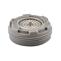 Aérateur de robinet cylindrique en cuivre/plastique pour évier de cuisine et robinets de lavabo avec fonctions anti-éclaboussures et anti-cheveux