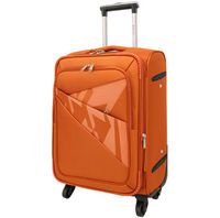 Valise Oxford 24 pouces, taille moyenne, bagage multifonctionnel à 4 roues pivotantes avec sangles de fixation